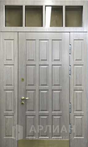 Фото «Двухстворчатая дверь с фрамугой и терморазрывом №34»