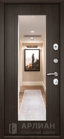 Фото №2 «Входная дверь в квартиру с заполнением пенопластом и зеркалом №70»